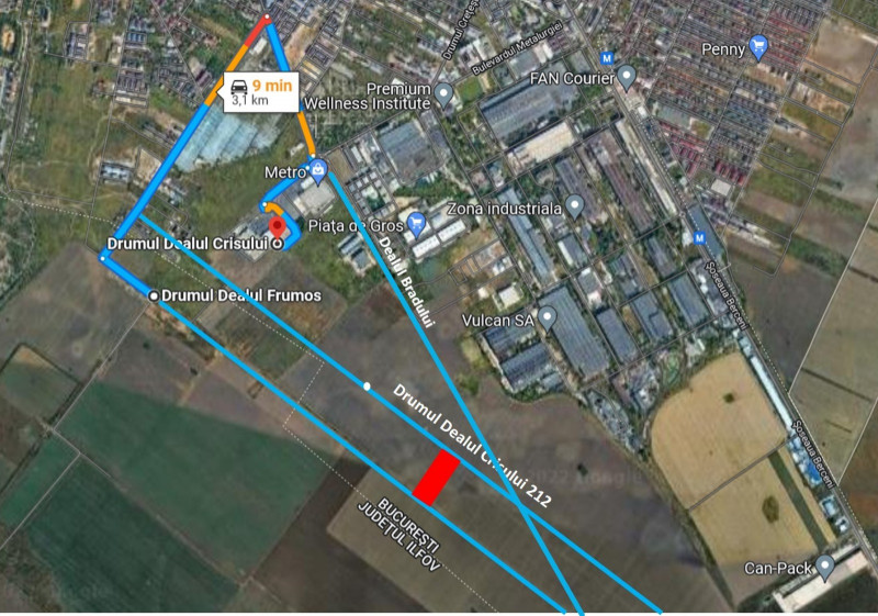 Teren Intravilan Construibil 10000 mp sector 4 Berceni București