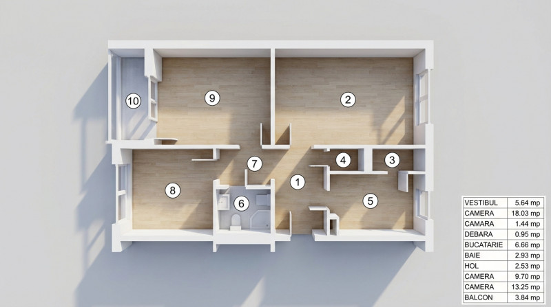 VANZARE 3 CAM, JEAN STERIADI, PARTER, DECOMANDAT