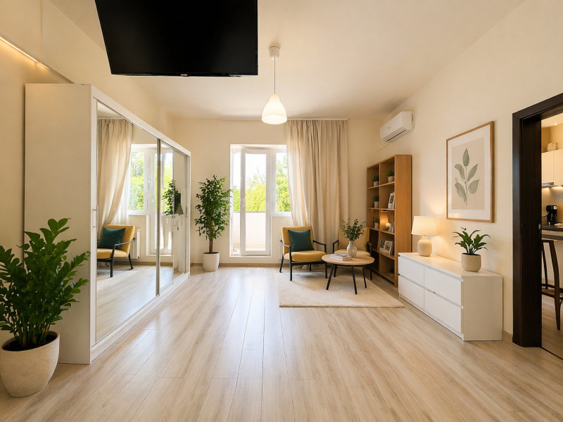  Închiriez studio ultra-elegant pe Calea Văcărești – design modern și confort 