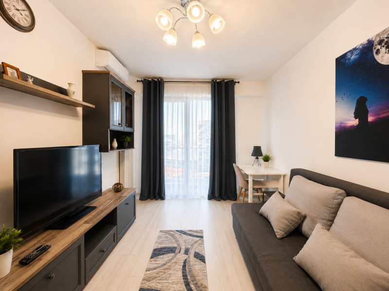 NOVUM GROZAVESTI | 2 camere | 52,7 mp total | etaj 9 | balcon generos