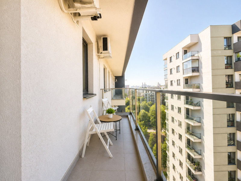 NOVUM GROZAVESTI | 2 camere | 52,7 mp total | etaj 9 | balcon generos