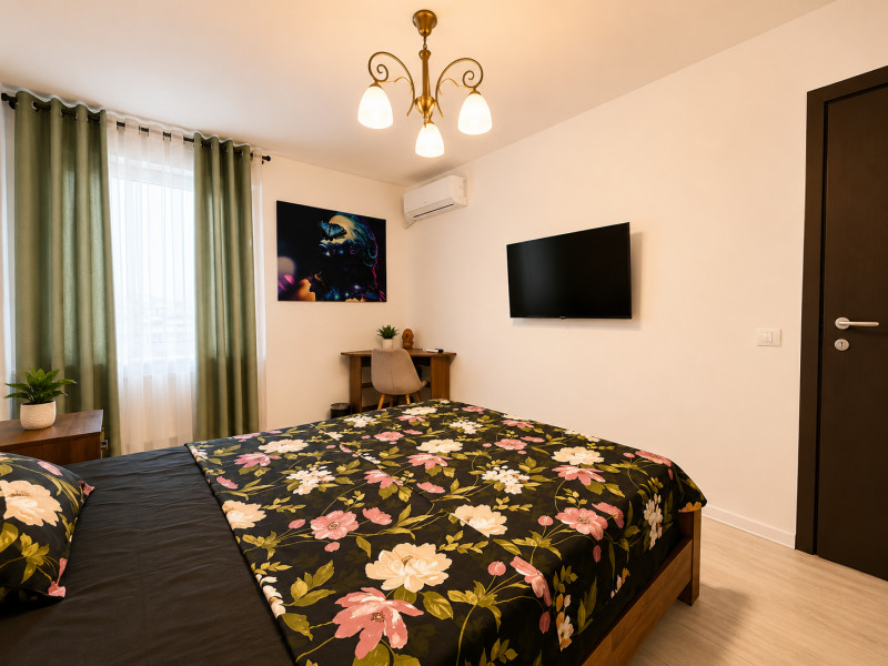 NOVUM GROZAVESTI | 2 camere | 52,7 mp total | etaj 9 | balcon generos