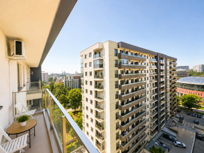 NOVUM GROZAVESTI | 2 camere | 52,7 mp total | etaj 9 | balcon generos