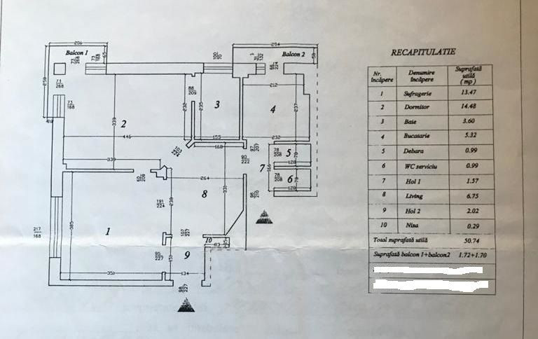 Vanzare apartament 2 camere Mosilor