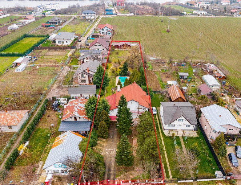 Casă de vacanță sau locuință permanentă, teren 2649 mp, Snagov - Ciofliceni