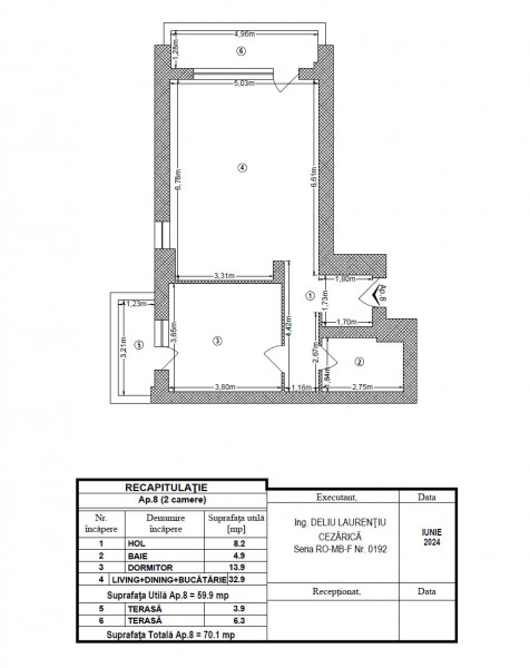 2 CAMERE, SELECT RESIDENCE, DUDESTI, 70 MP CU DOUA TERASE