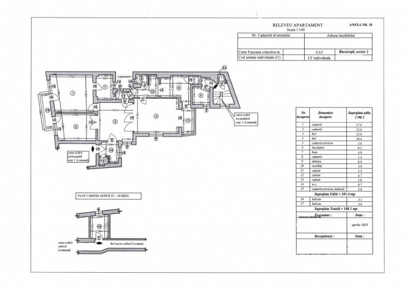 VANZARE APARTAMENT 4 CAMERE ULTRACENTRAL - ARMENEASCA